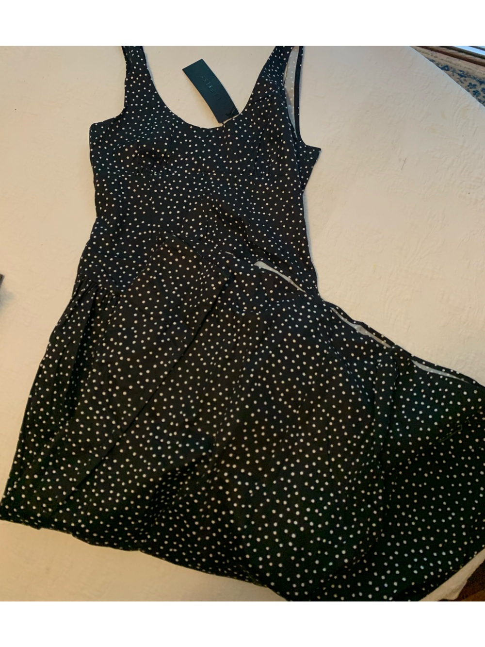 Lioness Black and White Polka Dot Maxi Dress